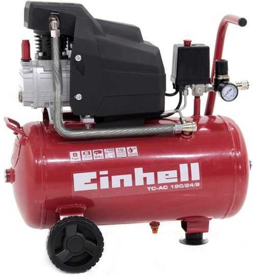 einhell tc-ac 190/24/8 - compressore aria elettrico carrellato - motore 2 hp - 24 lt