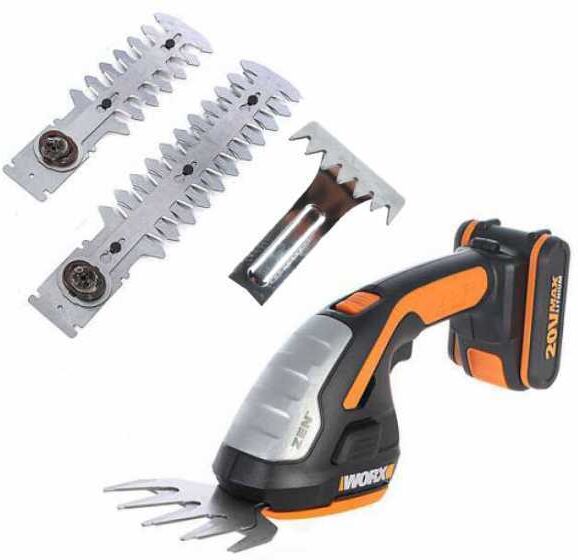 worx wg801e - forbice tagliaerba a batteria 4 in 1- tagliasiepi - 20v 2ah