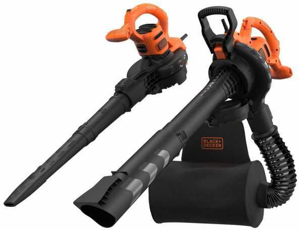 black & decker soffiatore - aspiratore 3in1 per foglie black+decker beblv290