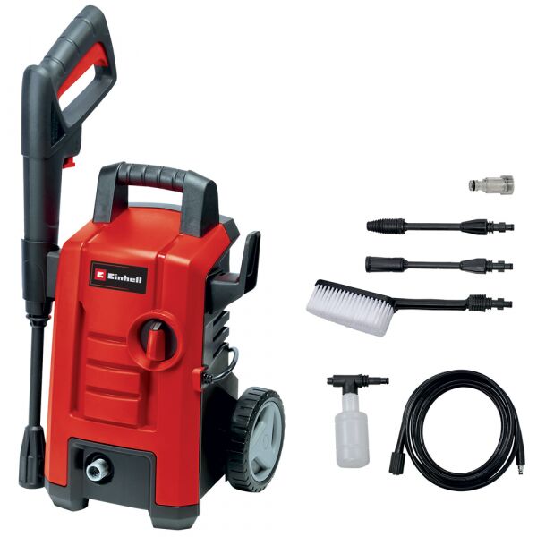 einhell tc-hp 130 - idropulitrice a freddo compatta e portatile - 130 bar max - portata 390 l/h