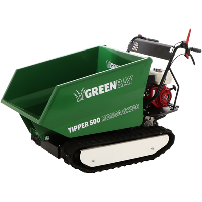 GreenBay TIPPER 500 HONDA GX200 - Motocarriola cingolata dumper - Portata 500Kg GreenBay TIPPER 500 HONDA GX200 - Motocarriola cingolata dumper - Portata 500Kg