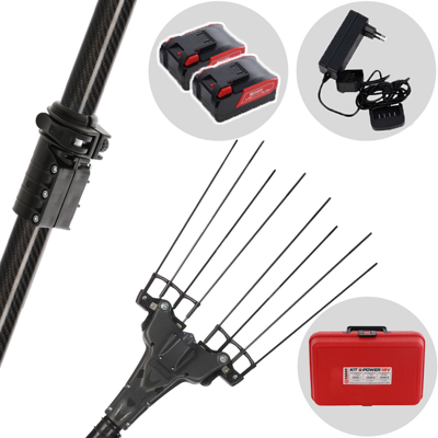 Zanon Murcielago X Lazer AL-300 - Abbacchiatore elettrico con batterie 2x 18V 10Ah - Asta telescopica 220/350 cm Zanon Murcielago X Lazer AL-300 - Abbacchiatore elettrico con batterie 2x 18V 10Ah - Asta telescopica 220/350 cm