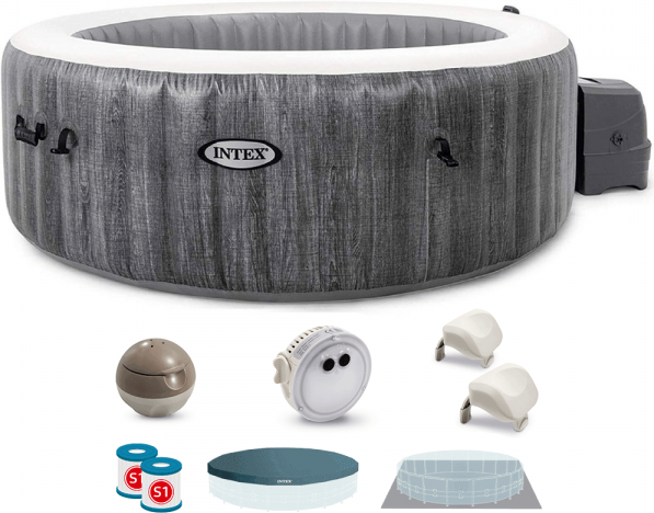 piscina idromassaggio spa intex rotonda greywood deluxe 28440ex