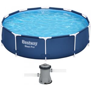 Bestway Steel Pro 56679 - Ø305x76 cm - Piscina Rotonda + Pompa filtro 16 W Bestway Steel Pro 56679 - Ø305x76 cm - Piscina Rotonda + Pompa filtro 16 W