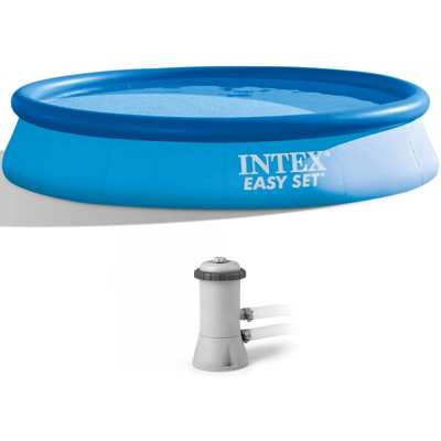 Intex Easy Set 28142NP - Ø396x84 cm - Piscina gonfiabile + Pompa filtro 45 W Intex Easy Set 28142NP - Ø396x84 cm - Piscina gonfiabile + Pompa filtro 45 W