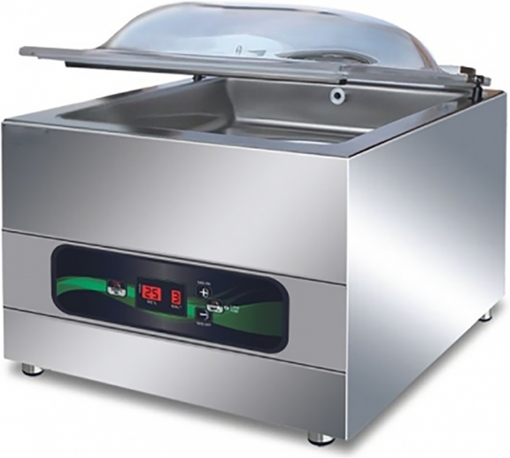 agrieuro top-line macchina per sottovuoto a campana euro 3500 inox. struttura inox, barra saldante da 35cm