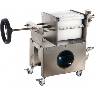 Grifo Professional Inox 20 - Filtro a cartoni per vino carrellato - Pompa in INOX Grifo Professional Inox 20 - Filtro a cartoni per vino carrellato - Pompa in INOX
