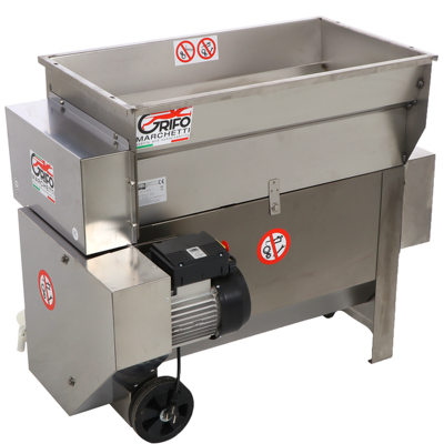 Grifo DVEP20IR - Diraspatrice elettrica in INOX con pompa e rulli - Con protezioni incluse Grifo DVEP20IR - Diraspatrice elettrica in INOX con pompa e rulli - Con protezioni incluse