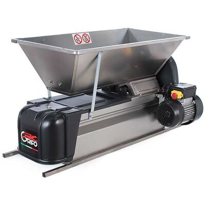 Grifo DMCI.24 - Pigia-Diraspatrice elettrica in INOX - Con protezioni incluse Grifo DMCI.24 - Pigia-Diraspatrice elettrica in INOX - Con protezioni incluse