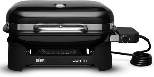 weber lumin compact black - barbecue portatile elettrico