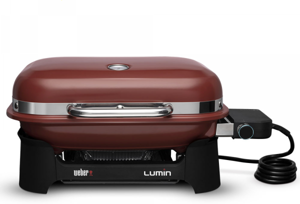 weber lumin compact red - barbecue portatile elettrico