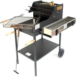 Cruccolini Ghiottone - Barbecue in acciaio pesante legna/carbone 50x50cm Cruccolini Ghiottone - Barbecue in acciaio pesante legna/carbone 50x50cm
