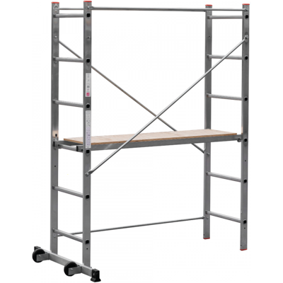 Gierre Easy 100 - Trabattello in alluminio - Compatto - Altezza 1.82m Gierre Easy 100 - Trabattello in alluminio - Compatto - Altezza 1.82m