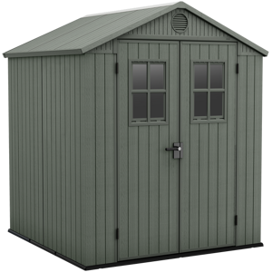 Keter Darwin verde - Casetta da giardino - Con finestre frontali - 190x183x221 cm Keter Darwin verde - Casetta da giardino - Con finestre frontali - 190x183x221 cm