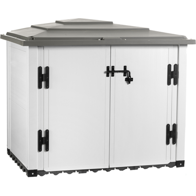 IPERBRIKO Casetta da giardino - 2 porte, 131x88x111 cm, Grigio IPERBRIKO Casetta da giardino - 2 porte, 131x88x111 cm, Grigio