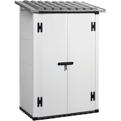 Garofalo Urban 100 - Casetta da giardino - Con porta a doppia anta - 122.5x82.5x201 cm Garofalo Urban 100 - Casetta da giardino - Con porta a doppia anta - 122.5x82.5x201 cm