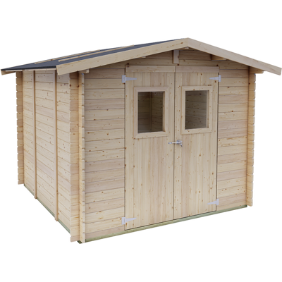 Alce Iris 249x249 - Casetta da giardino in legno - Con finestre e porta a doppia anta - 249x249x207 cm Alce Iris 249x249 - Casetta da giardino in legno - Con finestre e porta a doppia anta - 249x249x207 cm