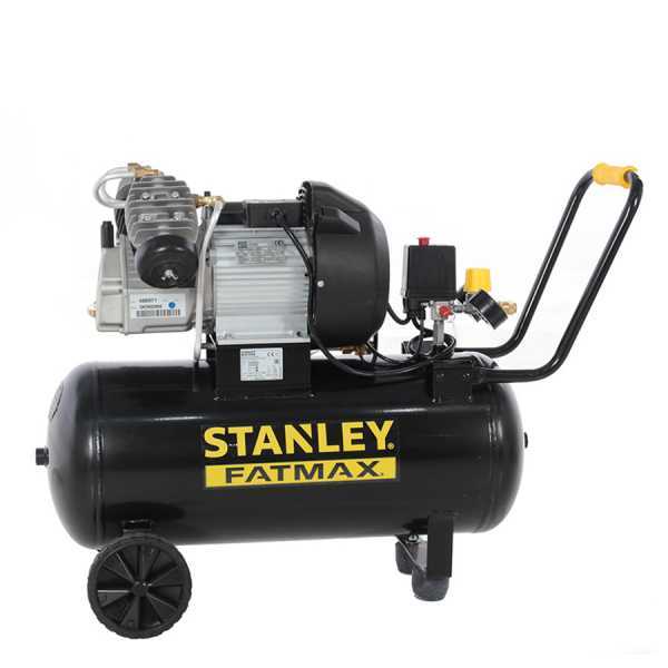 stanley fatmax dv2 400/10/50 - compressore aria elettrico carrellato - motore 3 hp - 50 lt