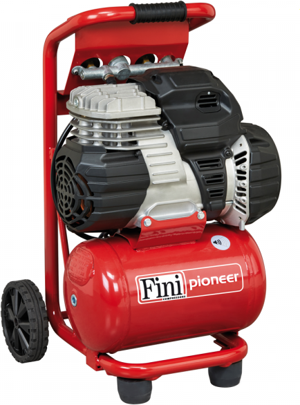 fini pioneer 244 - compressore aria elettrico compatto portatile - motore 1.5 hp - 8 bar