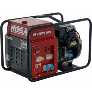 MOSA GE 13000 HBS - Generatore di corrente a benzina 10.4 kW - Continua 9 kW Trifase