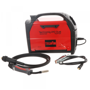Telwin Technomig 210 Dual Synergic - Saldatrice inverter a filo - Per MIG-MAG/FLUX/BRAZING/MMA/ TIG DC-Lift