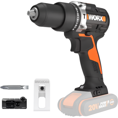 Worx Nitro WX352.9 - Trapano avvitatore a percussione a batteria - 20V - SENZA BATTERIA E CARICABATTERIA Worx Nitro WX352.9 - Trapano avvitatore a percussione a batteria - 20V - SENZA BATTERIA E CARICABATTERIA