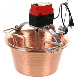 Pentola in rame per induzione Nuova Fac - 38cm - 14L - Rame martellato - Base piana Pentola in rame per induzione Nuova Fac - 38cm - 14L - Rame martellato - Base piana