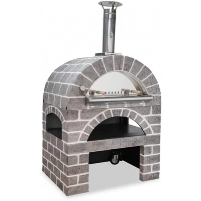 AgriEuro TOP-LINE Forno a legna per pizza da esterno Pulcinella Stone Grigio - 4 pizze AgriEuro TOP-LINE Forno a legna per pizza da esterno Pulcinella Stone Grigio - 4 pizze