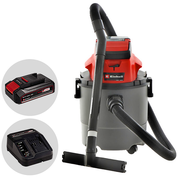 Einhell TC-VC 18/15 Li - Bidone aspiratutto a batteria - 18V 2.5Ah