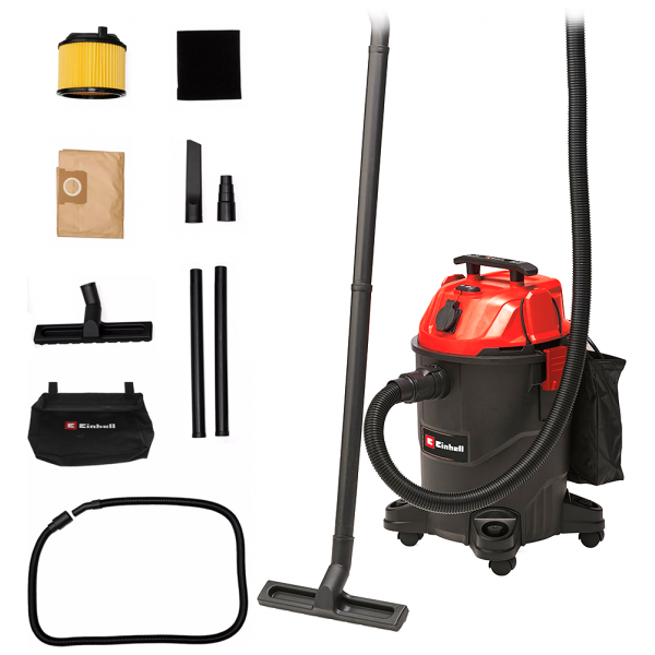 Einhell TC-VC 1825 A - Aspirapolvere aspiraliquidi - Fusto 25L - 1250W
