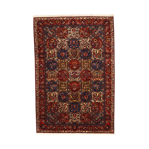 annodato a mano. provenienza: persia / iran tappeto persiano bakhtiar collectible 210x310 rosso scuro/nero (lana, persia/iran)