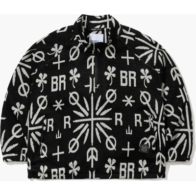 BS RABBIT BR JACQUARD ANORAK JACKET BS RABBIT BR JACQUARD ANORAK JACKET