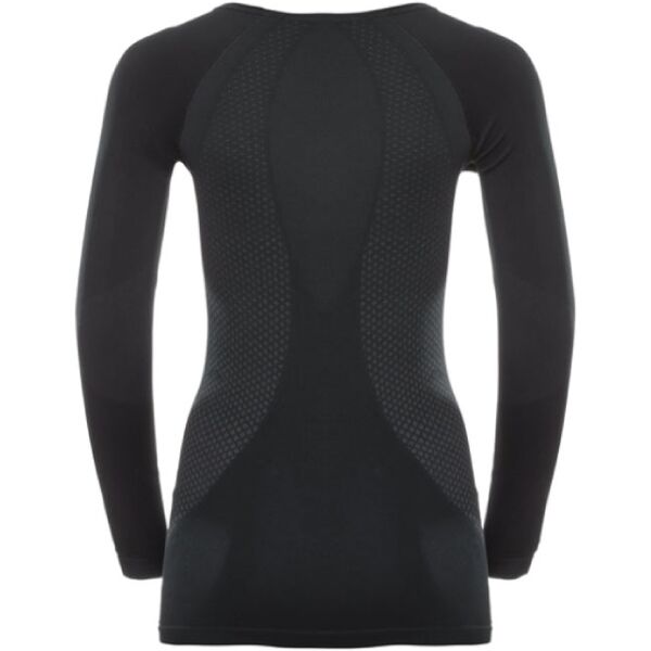 odlo woman performance warm suw top black concrete grey l