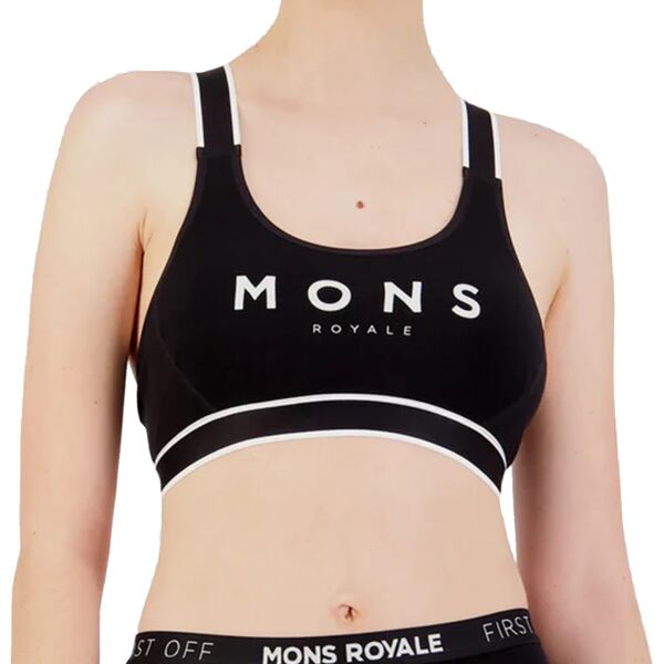 mons royale wmn stella x back bra black m