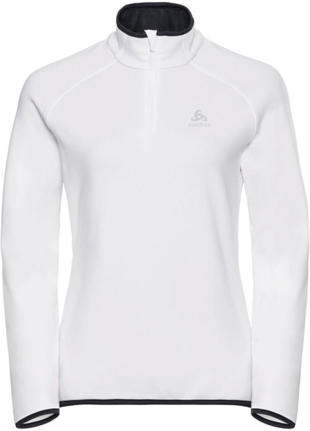 ODLO CARVE MIDLAYER ZIP W WHITE XS