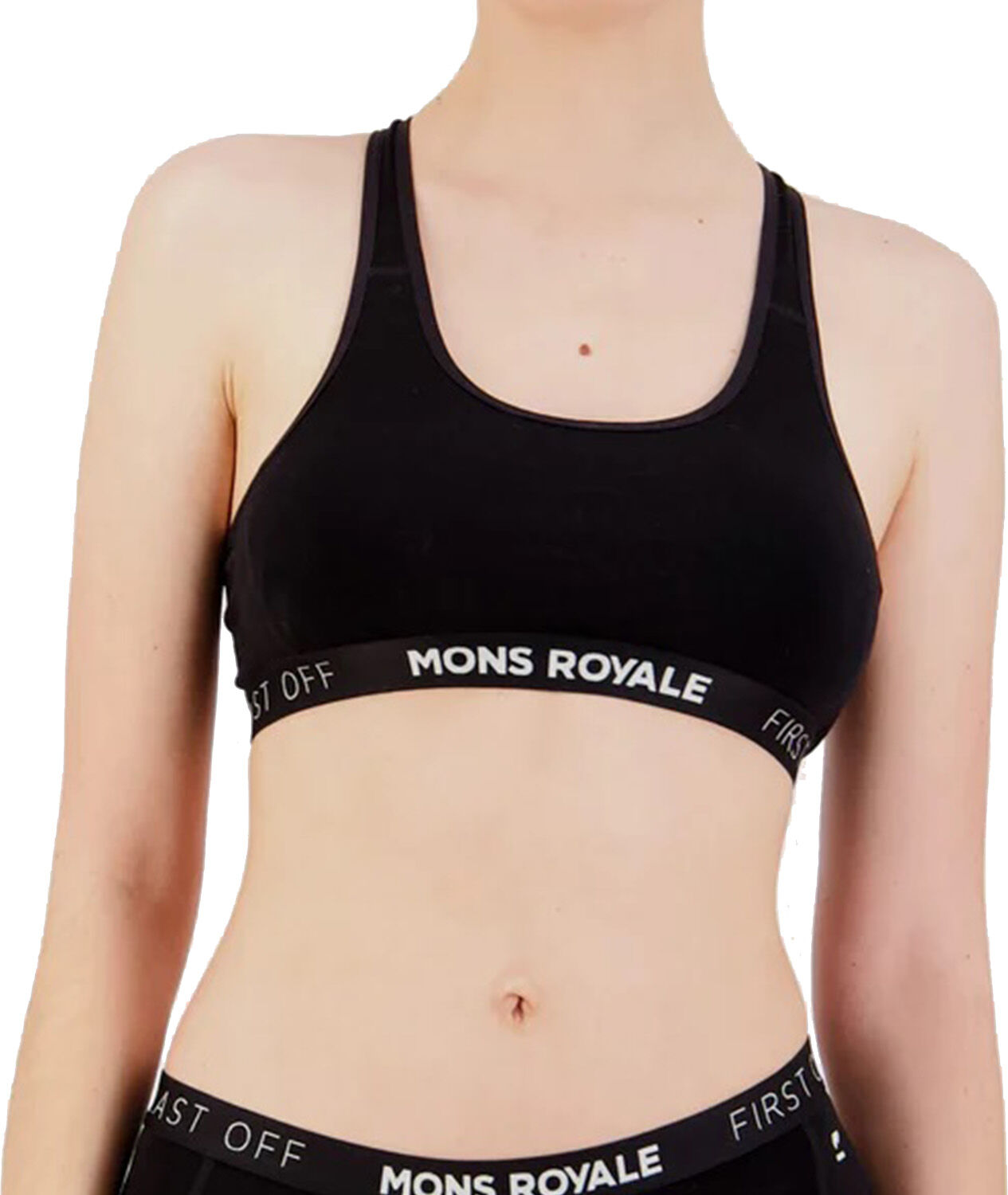 MONS ROYALE WMN SIERRA SPORT BRA BLACK XS