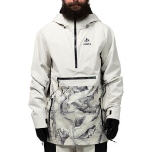 JONES MTN SURF ANORAK GLACIER PRINT MINERAL GRAY S