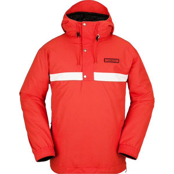 volcom longo anorak orange shock l