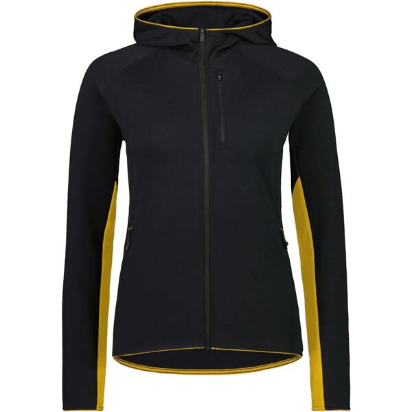 mons royale wmn approach merino gridlock hood black s