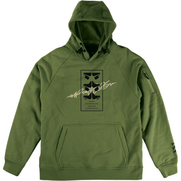 rome riding hoodie olive m