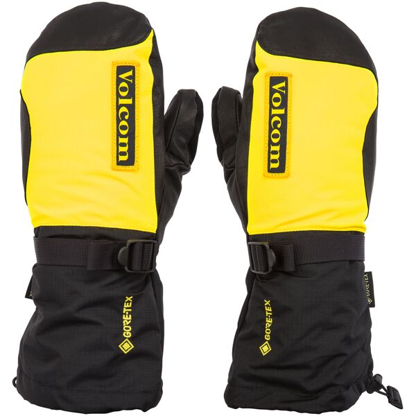 volcom 91 goretex mitt bright yellow l