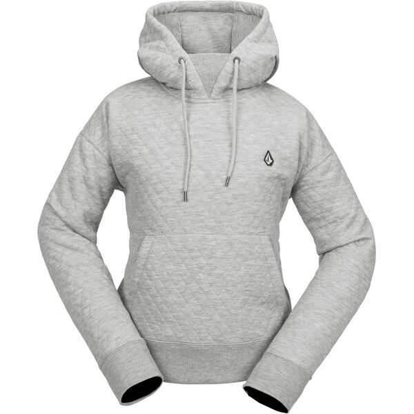 volcom vco air layer thermal hoodie heather grey s