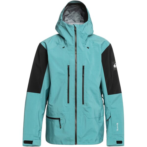 quiksilver high line pro t rice 3l goretex brittany blue m