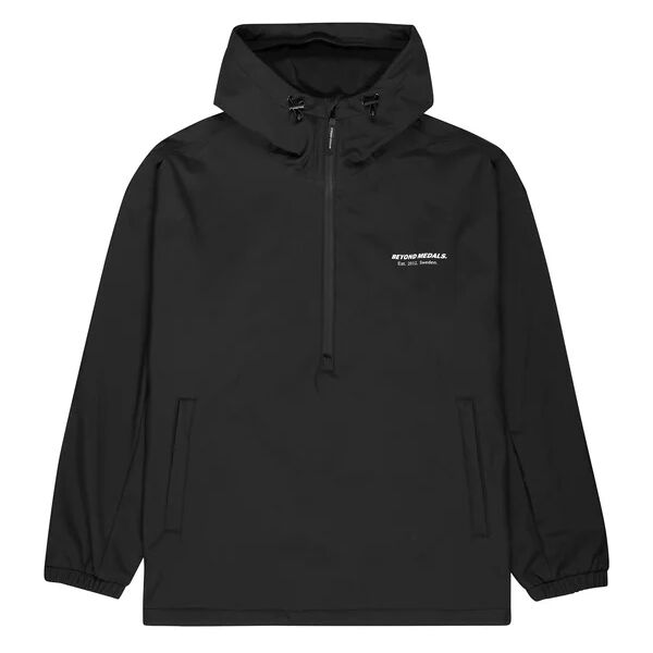 beyond medals softshell half zip black l