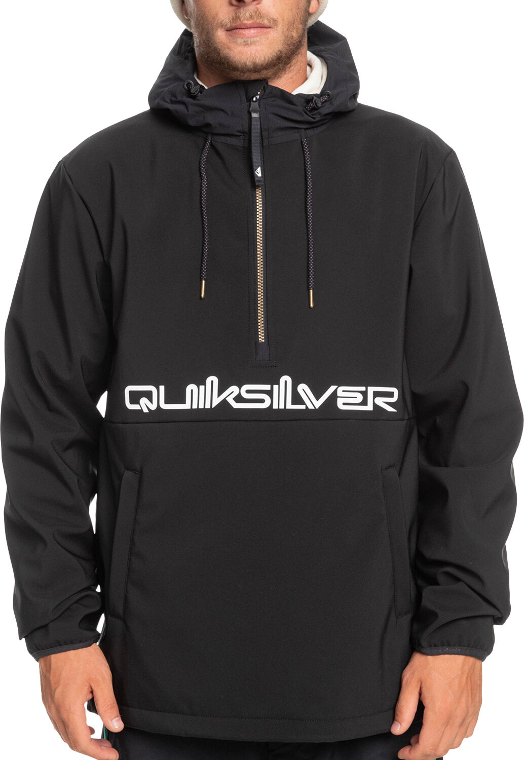 Quiksilver LIVE FOR THE RIDE ANORAK TRUE BLACK XS