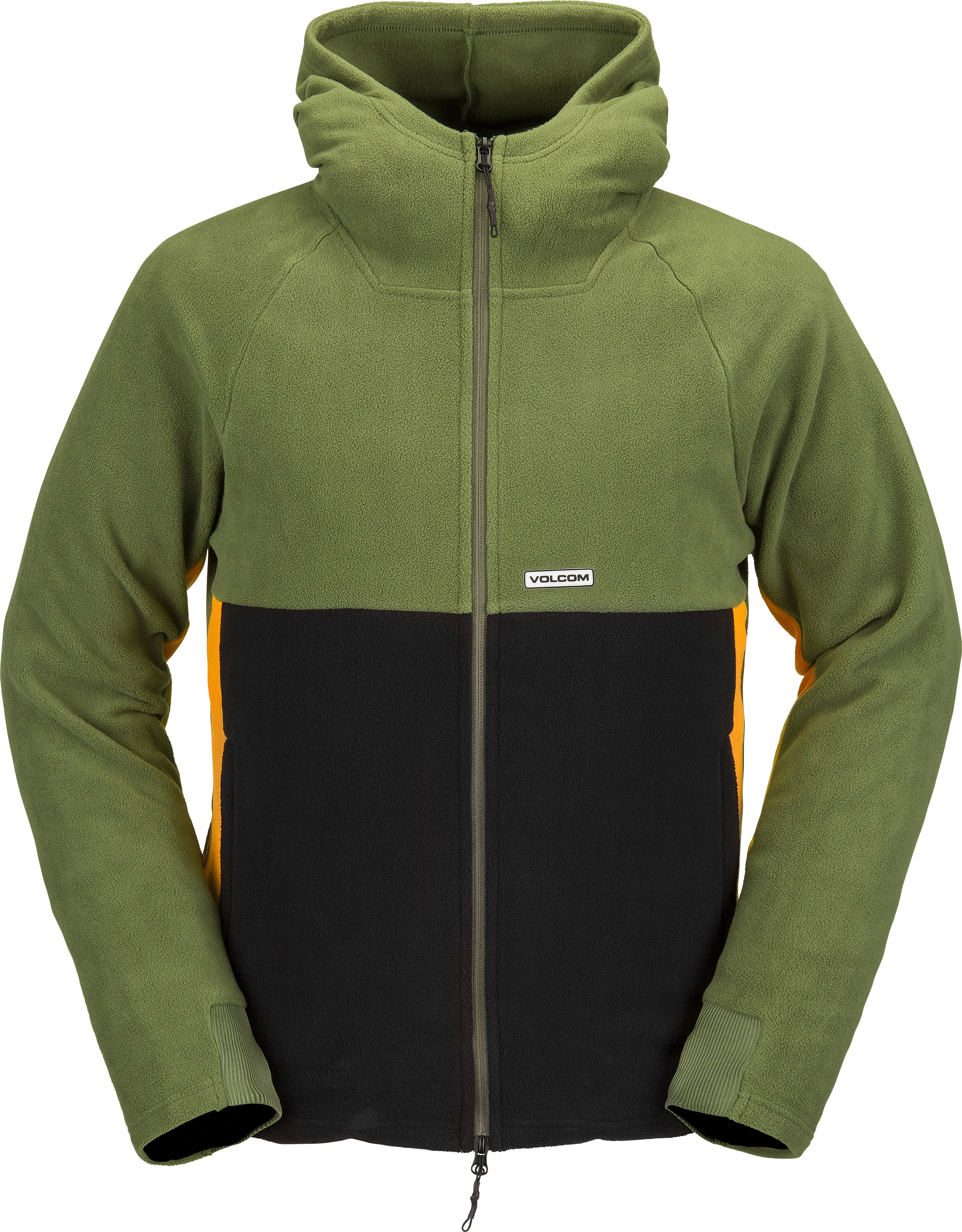 Volcom POLAR FLEECE HOODED FULL ZIP MILITARY S