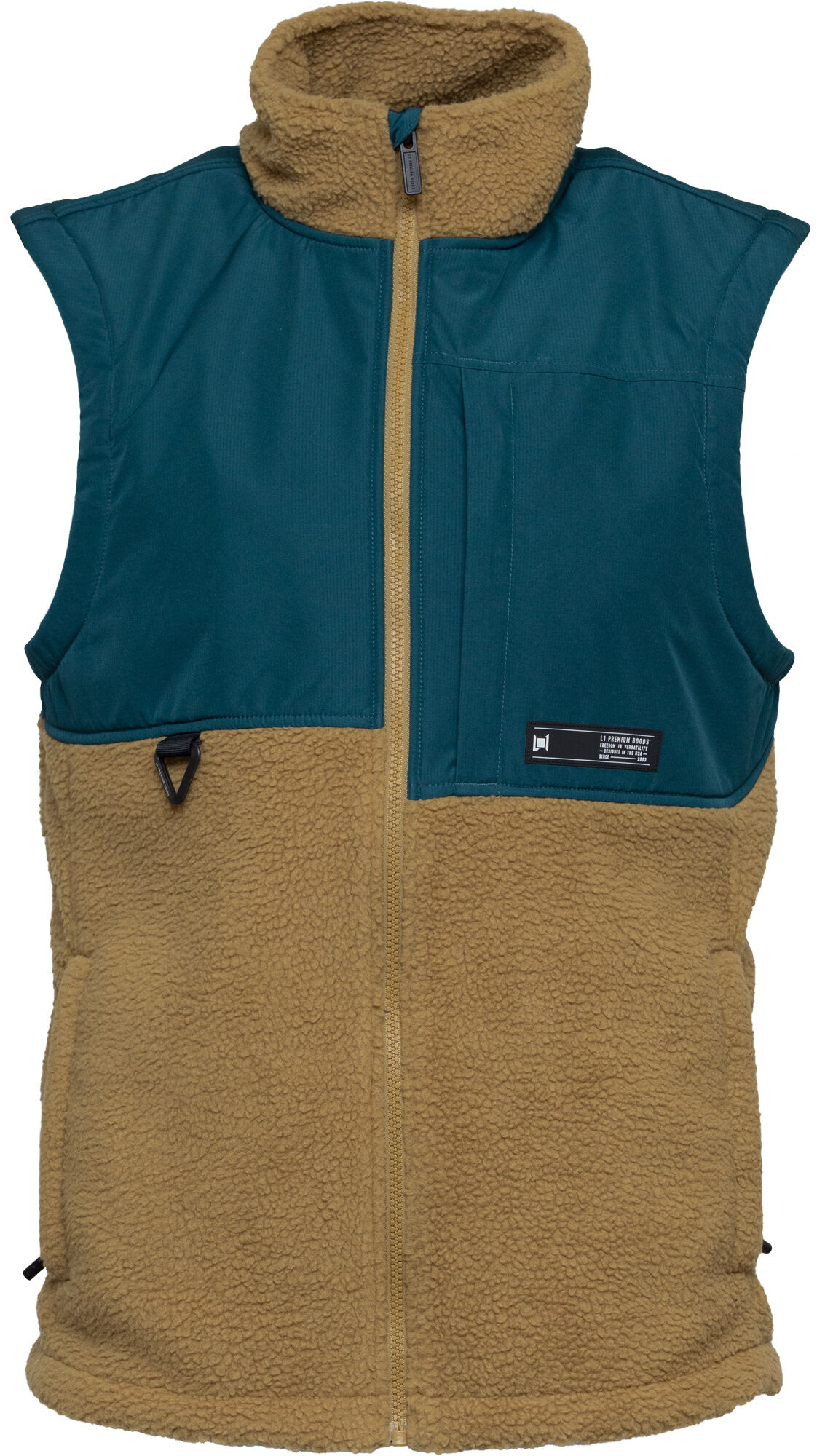 L1 NITRO ONYX FLEECE VEST DULL GOLD ABYSS L