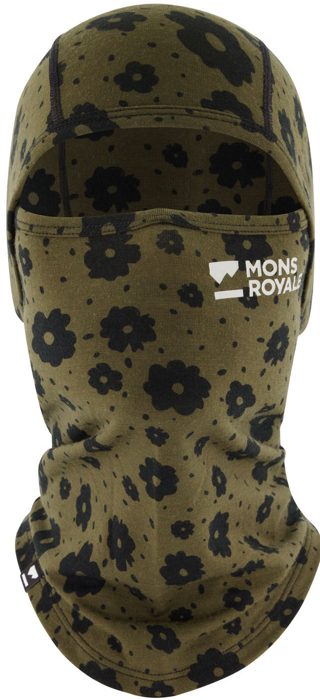 MONS ROYALE SANTA ROSA MERINO FLEX 200 BALACLAVA AOP AORAKI LILY L-X