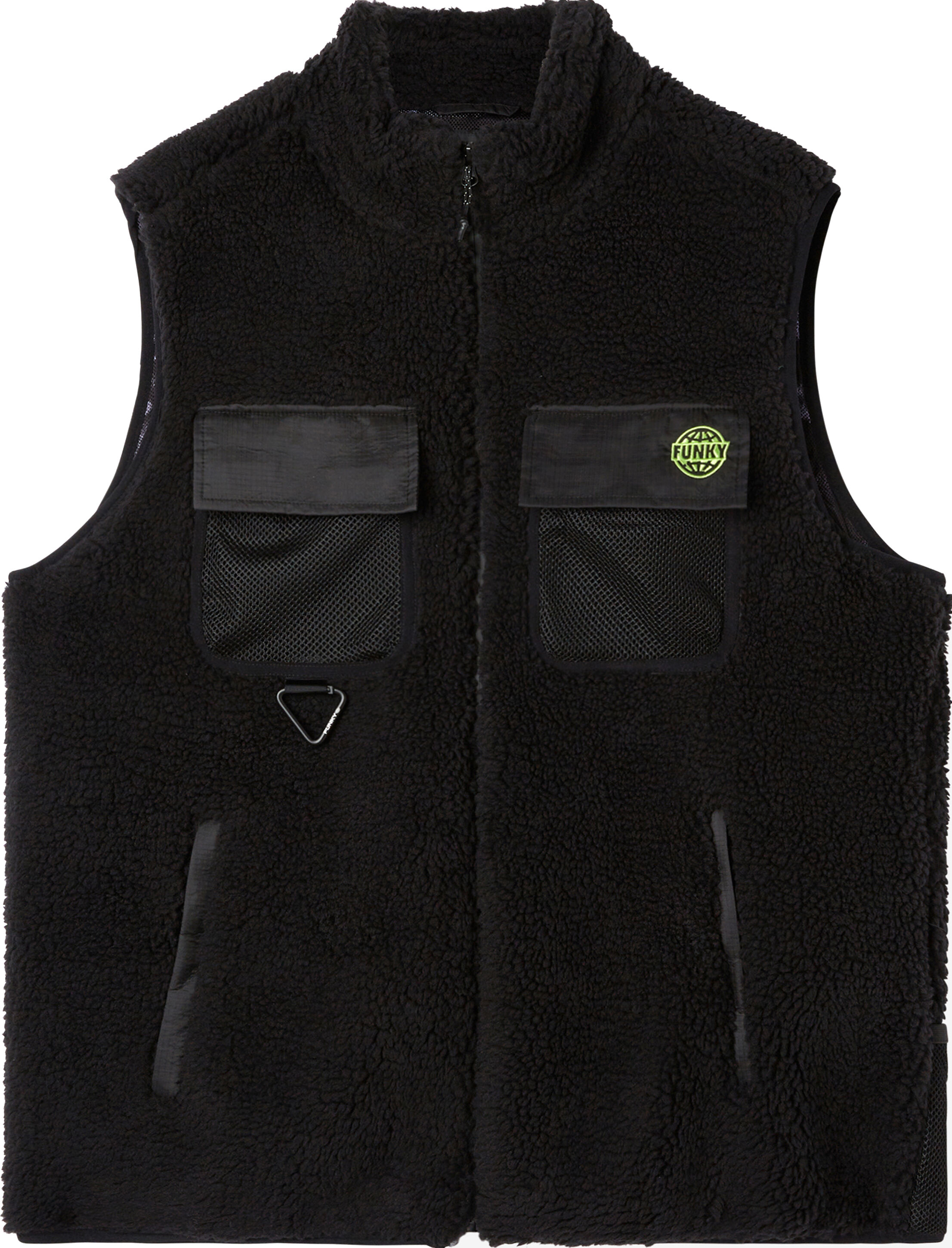 FUNKY GROG SHERPA VEST BLACK XL