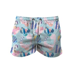 FRANKS BOARDSHORT MID CORAL BLUE M